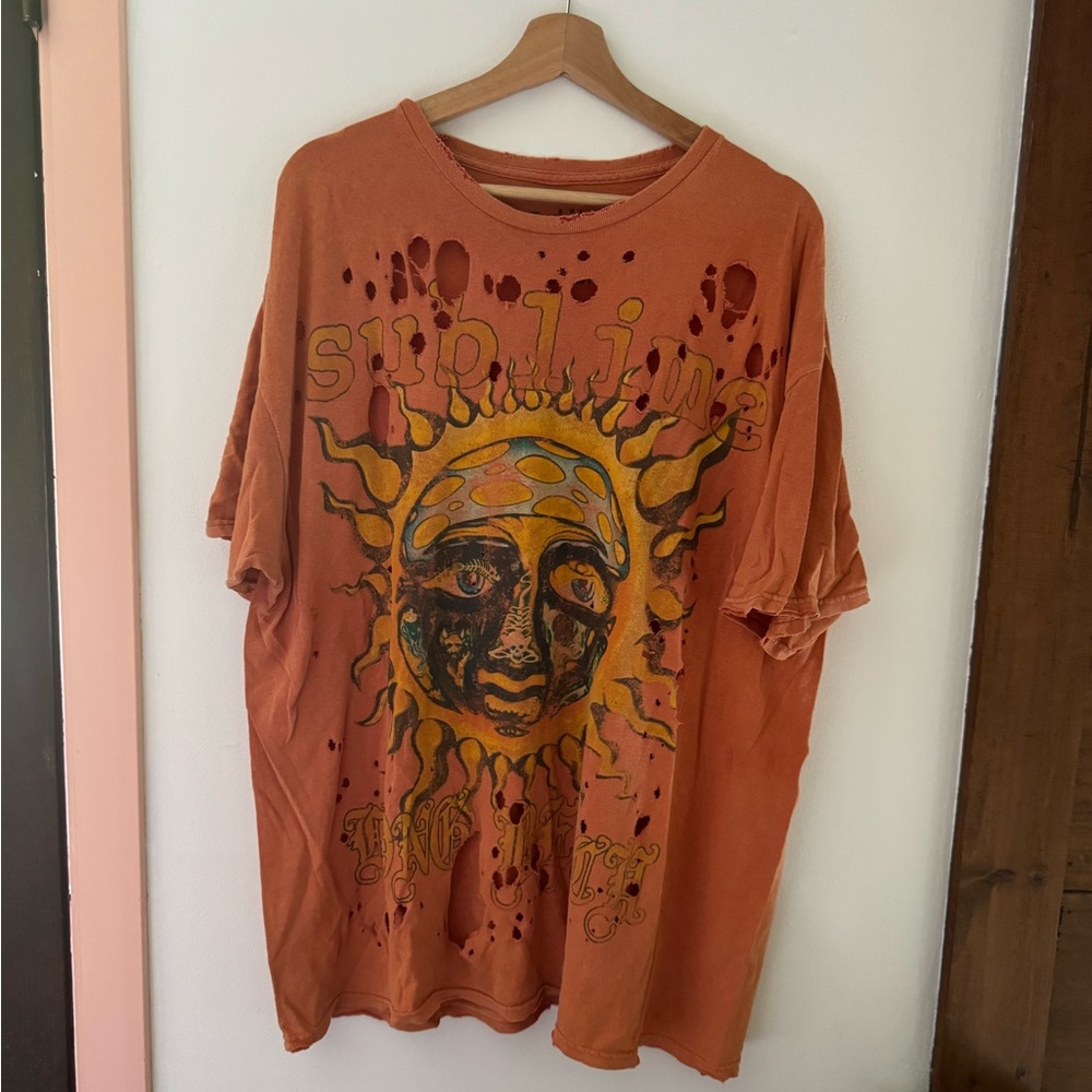 Distressed oversized Sublime Tee